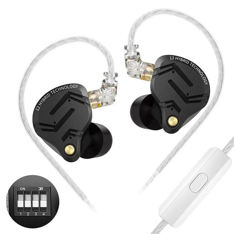 KZ ZS12 PRO X Metal Earphones Driver Hibrido, Audio Personalizables y Sonido Profecional
