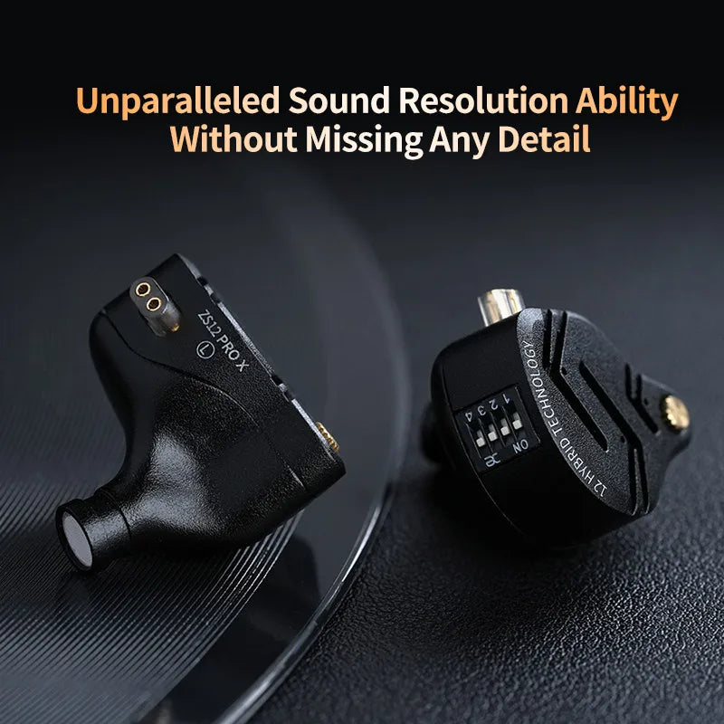 KZ ZS12 PRO X Metal Earphones Driver Hibrido, Audio Personalizables y Sonido Profecional
