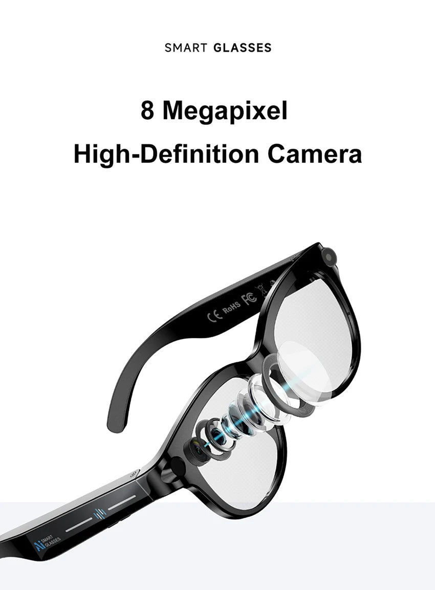Lentes Inteligentes - Camara HD y Audio Bluetooth